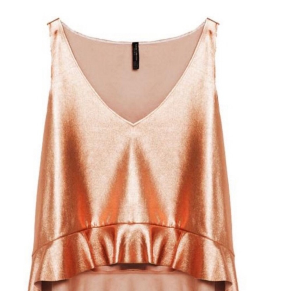 Zara Trafaluc Frill Hem Tank Top